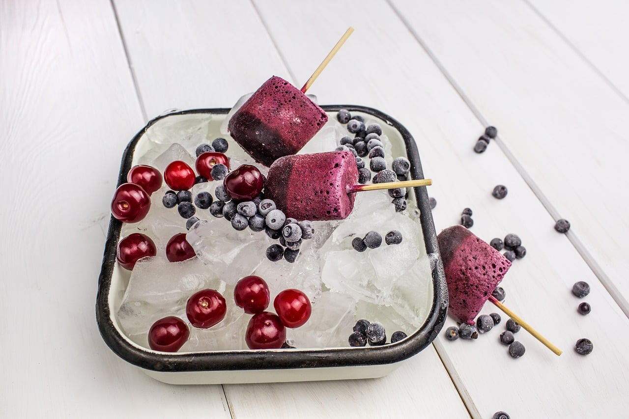 sorbet aux fruits rouges